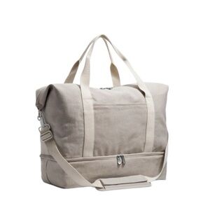 Lo & Sons Catalina Deluxe Dove Grey Large Travel Weekender Duffel Bag